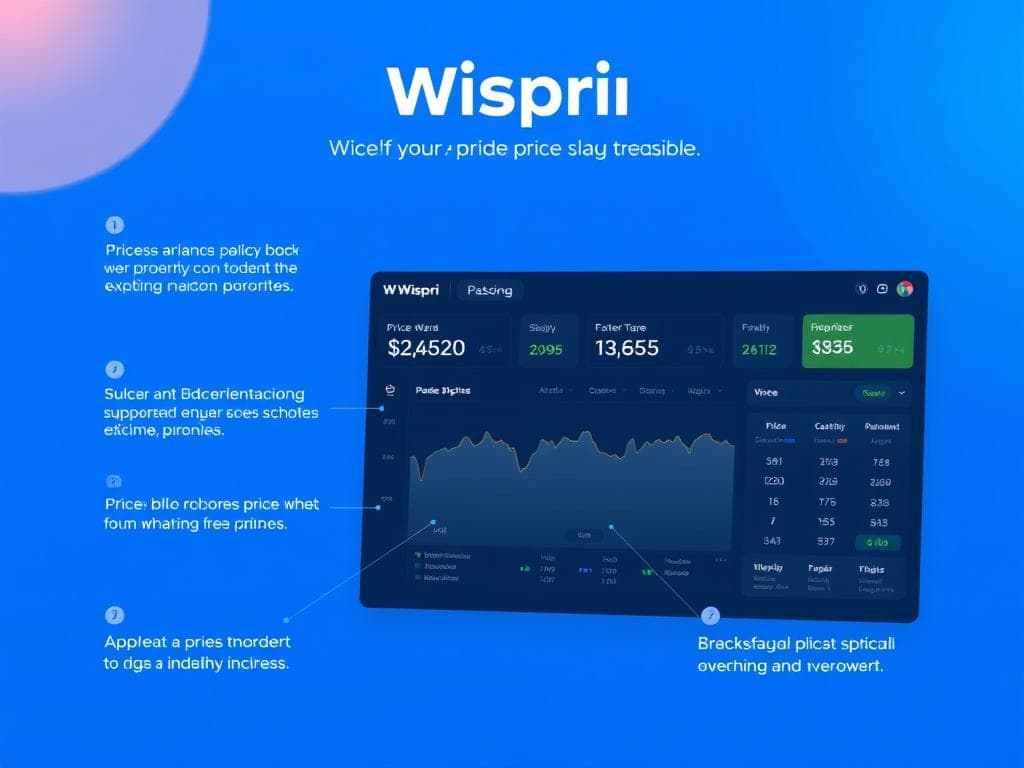 Image of Wispri's user interface showing price tracking features