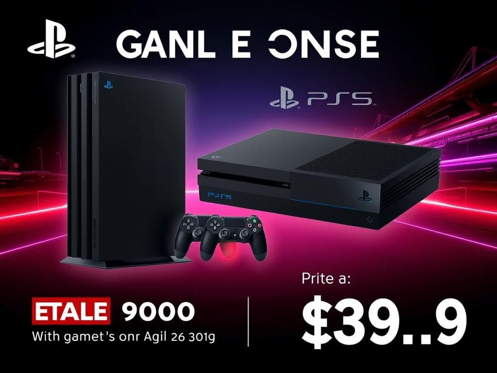 Image of a gaming console on sale