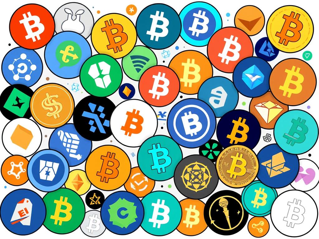 Image of various cryptocurrency logos