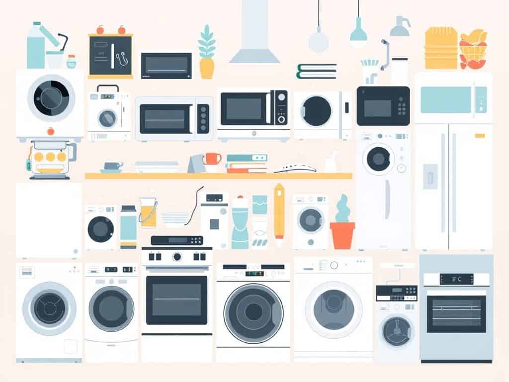 Image of various home appliances from top brands in Australia