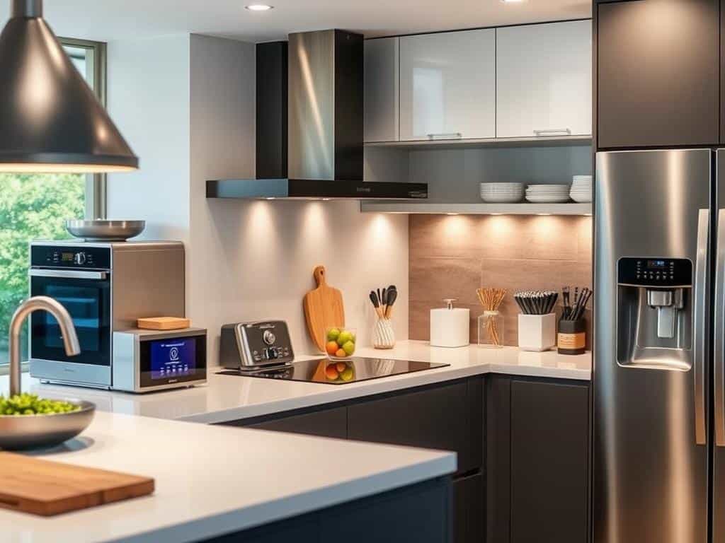Smart home appliances in a modern Australian kitchen
