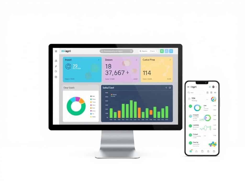 Wispri dashboard on a computer screen