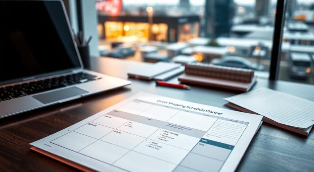 strategic outlet shopping schedule