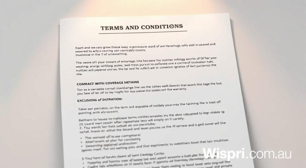 warranty terms and conditions